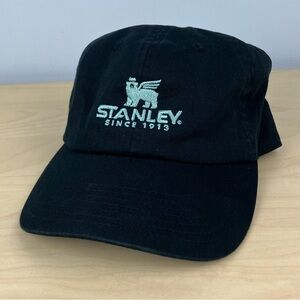 Stanley Bottles Since 1913 Black Strapback Dad Hat Embroidered Logo Adjustable